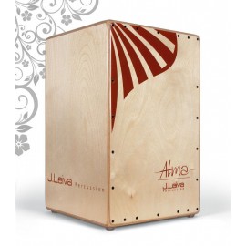 Cajón flamenco LEIVA Alma red