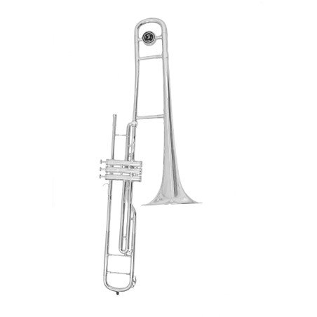 Trombón pistones Zeus Sib ZTB-500N