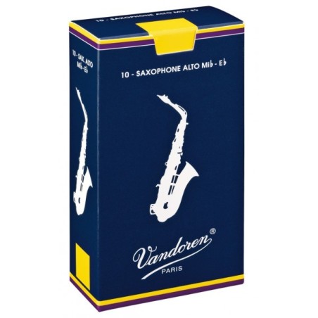 Caja de Cañas Saxofón Alto Sib Vandoren Tradicionales Nº3,5 Caja de Cañas Saxofón Alto Sib Vandoren Tradicionales Nº3,5