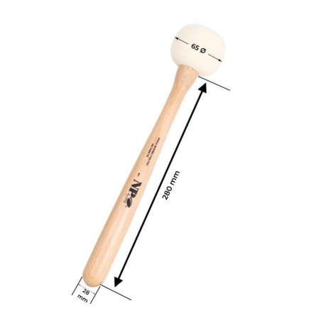 Maza bombo fieltro bola redonda Maza bombo fieltro bola redonda